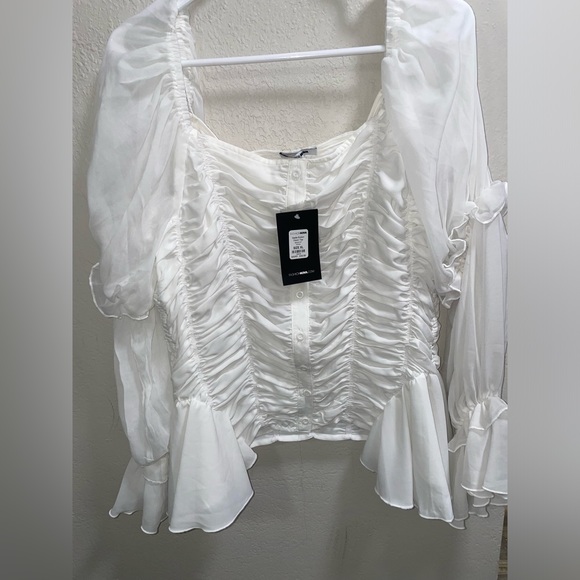 Fashion Nova Sadie Button Down Top - Picture 1 of 4